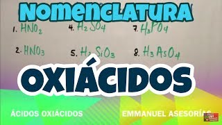 Ácidos Oxiácidos Nomenclatura Parte 1 [upl. by Graces]