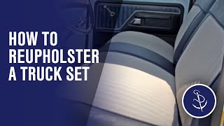 How to Reupholster a Truck Seat [upl. by Biegel]