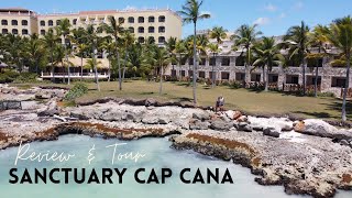 Sanctuary Cap Cana Castle Review  Castle Jr Suite Ocean Front Room  Scape Park Tour  Punta Cana [upl. by Ialohcin]