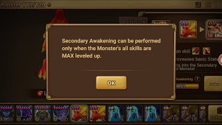 Read Description How to skill up my secondary awakening monster  Summoners War DPWU [upl. by Torto]