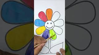 How to Colour a Flower 🌻🌷 colouring [upl. by Aleetha]