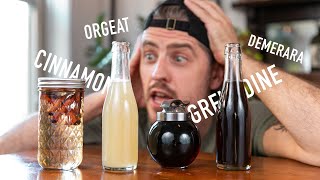 4 EASY to Make Cocktail Syrups  grenadine amp orgeat [upl. by Baxie675]