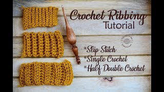 Crochet Ribbing Tutorial [upl. by Merissa980]