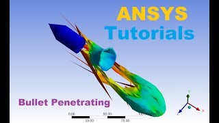 ANSYS Tutorials  Bullet penetrating analysis  Explicit Dynamics [upl. by Nuncia]