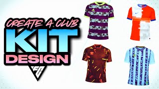 THE BEST KIT DESIGNS IN FC 24 CREATE A CLUB [upl. by Aiduan407]