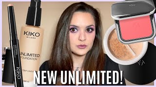 Kiko Milano New Unlimited Foundation  Matte Loose Powder  Blush  Universal Stick Concealer [upl. by Sivram]