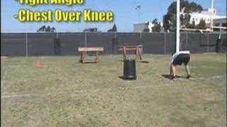 Football Drills For OLine  Pulling [upl. by Emelda933]