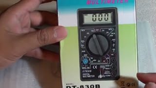 Unboxing Multimeter DT830B Whats Inside [upl. by Posner]