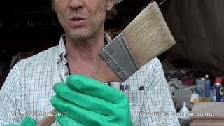 HOW TO CLEAN A PAINT BRUSH  Oil Based [upl. by Kentiga]