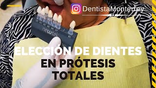 🤔 COMO ELEGIR LOS DIENTES ❓ en PRÓTESIS TOTALES👅Forma COLOR Tamaño [upl. by Hallie]