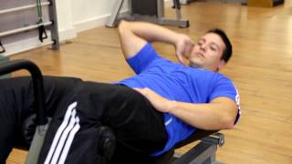 Decline Oblique Crunch  Abs Exercise [upl. by Garlan]