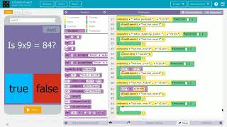 how to create a quiz game on app lab codeorg [upl. by Inglebert]