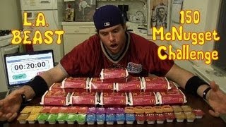 LA BEAST vs 150 MCDONALDS CHICKEN MCNUGGETS [upl. by Supen472]