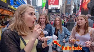 Giving NYC Strangers Jollibee for the First Time [upl. by Ettesus435]