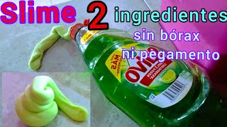 cómo hacer SLIME sin BÓRAX y sin PEGAMENTO transparente [upl. by Portia560]