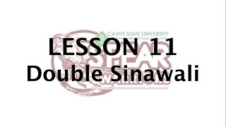 ARNIS LESSON 11 DOUBLE SINAWALI [upl. by Beberg]