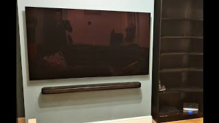 65quot LG OLED and LG Dolby Atmos Soundbar SK9Y How to Wall Mount a TV and soundbar [upl. by Anitsirhk283]