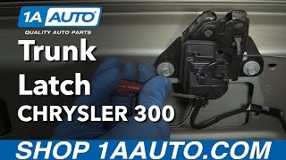 How to Replace Trunk Latch 0507 Chrysler 300 [upl. by Herzig]