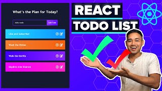 React Todo List App Tutorial  Beginner React JS Project Using Hooks [upl. by Nnylecoj]