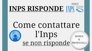 Come contattare lInps Guida completa con INPS RISPONDE [upl. by Airlia]