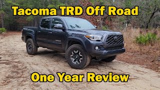 2022 Toyota Tacoma TRD Off Road 1 Year Review [upl. by Lleihsad534]