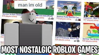 The Most Nostalgic Roblox Games of ALL TIME Best Old Games on Roblox [upl. by Ahsiekat]