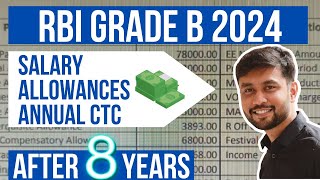 RBI Grade B Latest Salary Slip 2024  RBI Grade B Salary after 8 Years lRBI Grade B Allowances amp CTC [upl. by Attalie]