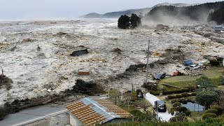 Japan earthquake magnitude 91  Japan tsunami 2011 compilation [upl. by Levitus]