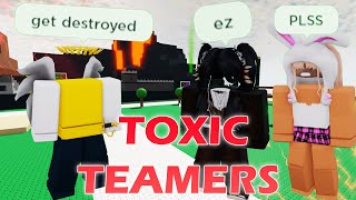 Toxic teamers in Mortem Metallum get destroyed  Roblox [upl. by Slein361]