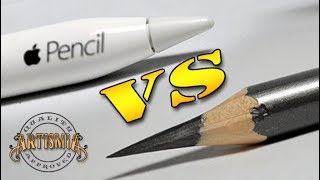 Apple Pencil VS A Real Pencil  Drawing  iPad Pro amp Paper by 53 [upl. by Suillenroc]