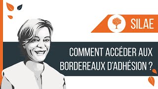 SILAE  Comment accéder aux bordereaux dadhésion [upl. by Clawson]