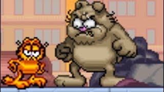 Garfield and His Nine Lives GBA All Bosses No Damage [upl. by Paz]