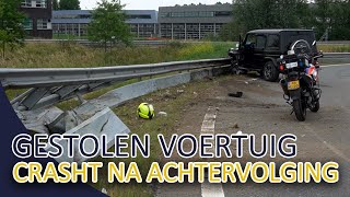 Gestolen voertuig crasht na achtervolging op de A2  Politievlogger  Team Lekpoort [upl. by Jeniffer]