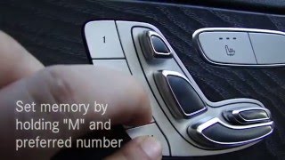 MercedesBenz HowTo Memory Seat Settings [upl. by Butcher]