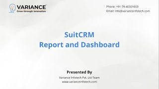 SuiteCRM Extension  Report and Dashboard [upl. by Revkah]