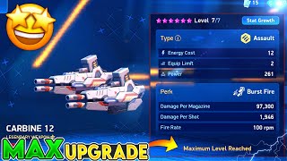 CARBINE 12 MAX UPGRADING 🤩🤩  MECH ARENA [upl. by Xaviera]