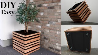 DIY Planter BoxBlumenkasten selber bauenPflanzenkasten selber bauenHow to make Raised Planter BOX [upl. by Assilen]