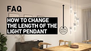 Artika FAQ How to change the length of a pendant light [upl. by Nylirehs]