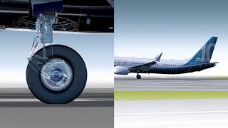 How the 737 MAX 10 landing gear works [upl. by Assyn582]