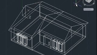 AutoCAD 3D House Modeling Tutorial Beginner Basic [upl. by Roderica]