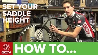 How To Set Your Road Bikes Saddle Height  Tips For Getting Your Saddle Position Right [upl. by Kohler169]