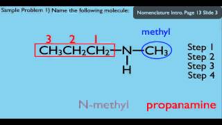 Nomenclature Amines [upl. by Meadows]