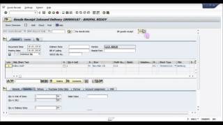 How to do goods Receipt wrt an Inbound Delivery  SAP Supply Chain Management Basic Videos [upl. by Arrad]