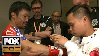 Manny Pacquiao and Keith Thurman prepare for WBA welterweight title  BEHIND THE SCENES  PBC ON FOX [upl. by Analah]