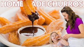 How To Make Easy Homemade Churros  Churros Recipe [upl. by Jandy]