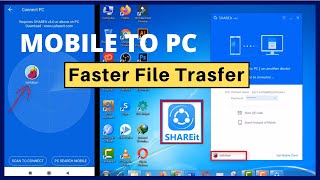 How to Use Shareit on Laptop  Shareit Mobile to PC Connect to Transfer Files Easily 2024 [upl. by Mokas]