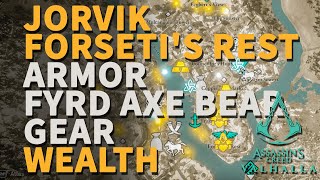 Jorvik Forsetis Rest Armor Wealth Chest Assassins Creed Valhalla Fyrd Axe Bear Gear [upl. by Bak]