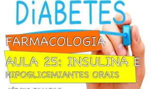 Curso de Farmacologia Aula 25  Diabetes  Insulinoterapia [upl. by Eladnyl327]