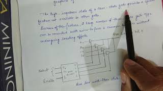 Construction of common bus using tri state gates [upl. by Aidiruy]