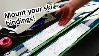 How to mount your Ski Bindings at HOME Part 1 [upl. by Aitnahc]